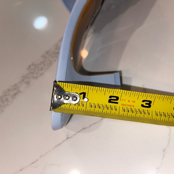 DKNY Women's Blue Heeled Mules - Picture 7 of 7